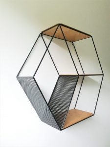 Anasay Hexagon Wall Shelf Planter Stand