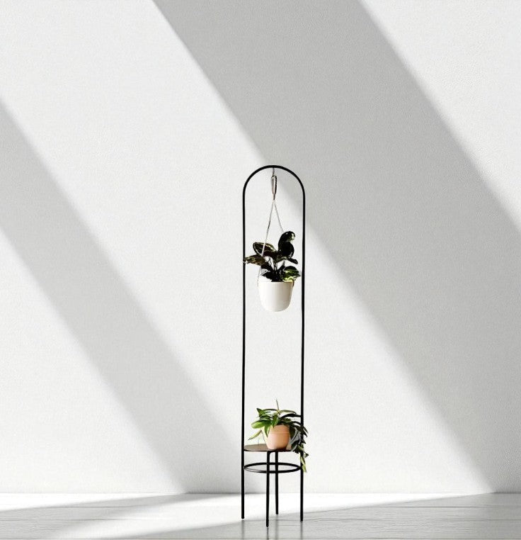 QC Anasay Plant Stand with Ceramic Pot Set