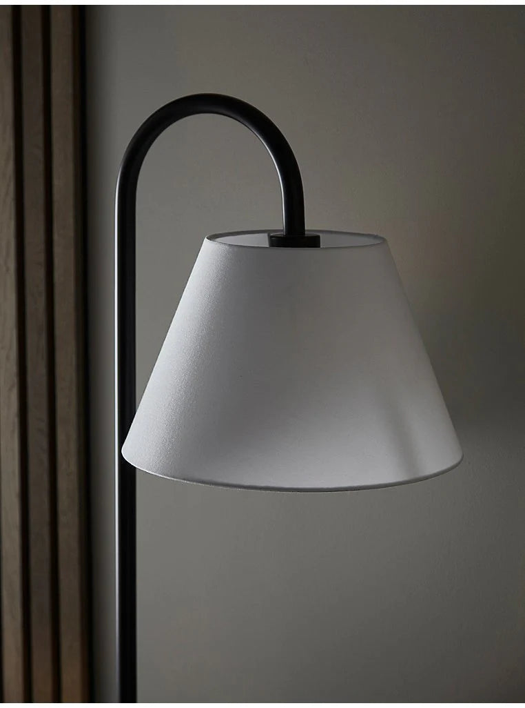 SoCo Lighting Donnall Black Shelf Floor Lamp