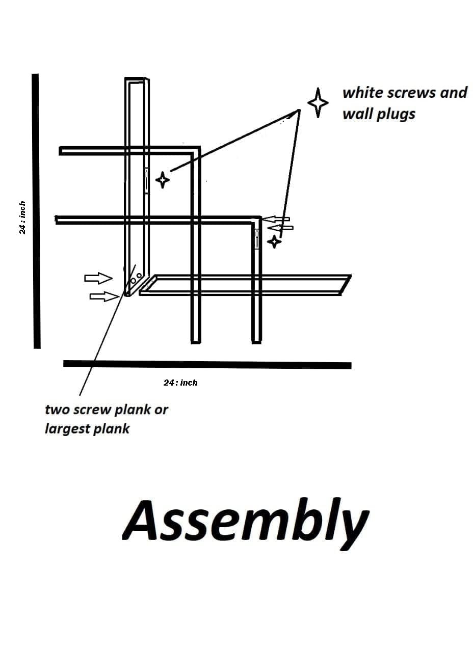 Anasay Wall Shelves Book Shelf,Wall Shelf for Photos, Decorations, in Living Room,