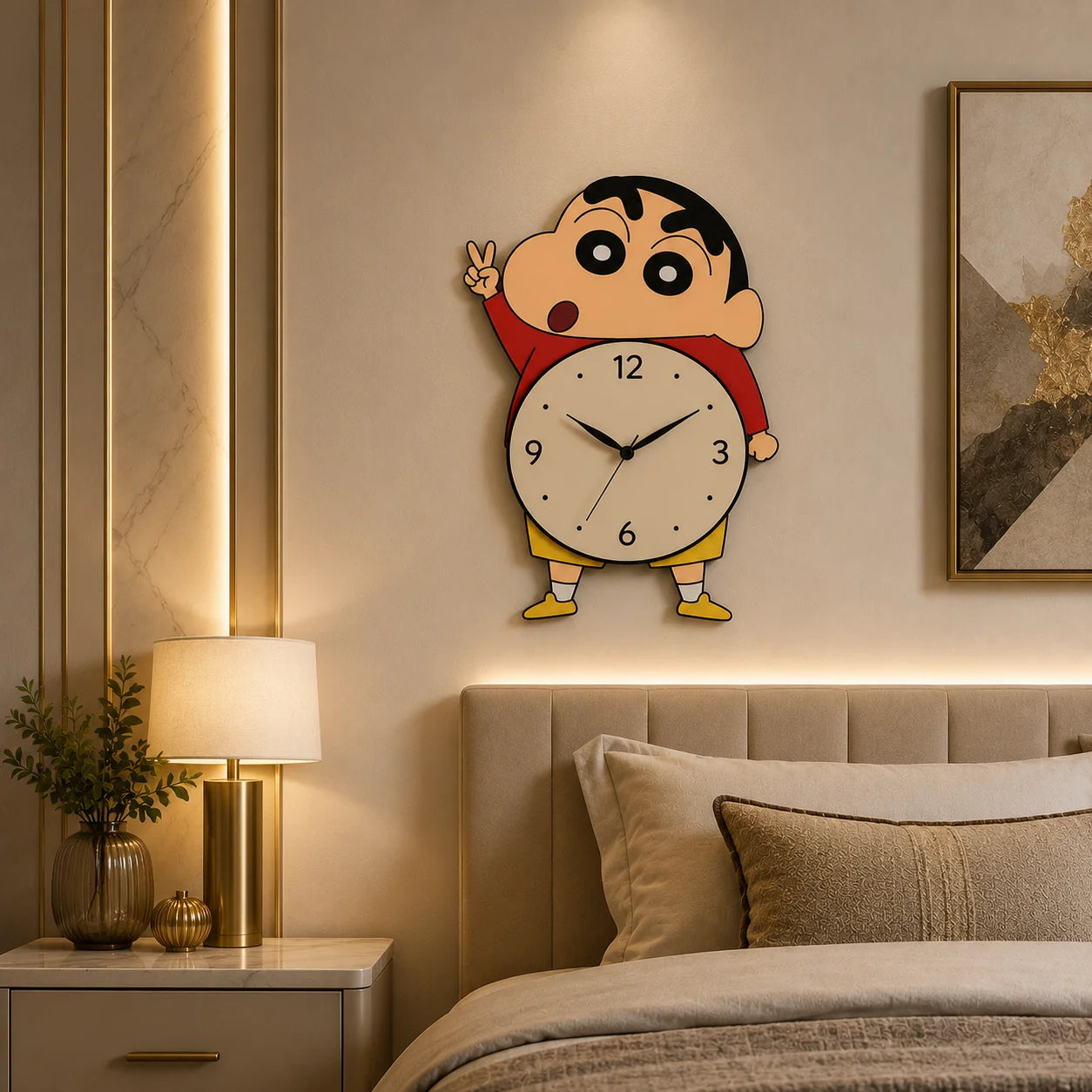 Premium Wall Clock Shinchan
