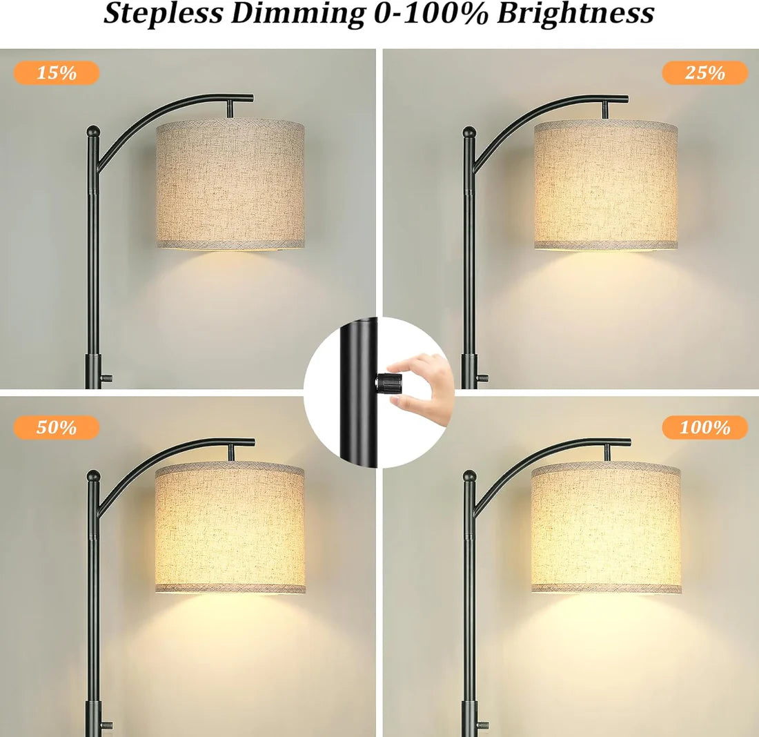 Dimmable Floor Lamp, Arc Floor Lamps for Living Room, Stepless Dimming Modern