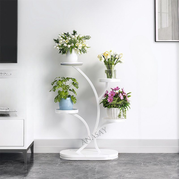 Round Metal Plant Stand Modern Decoration Plant