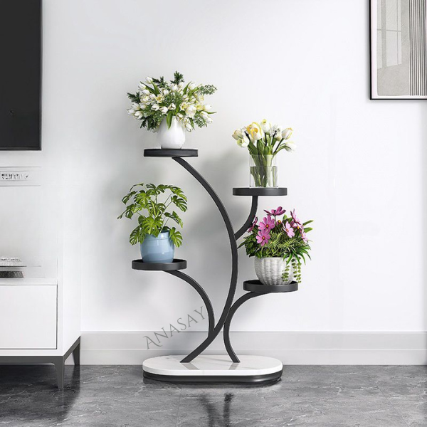 Round Metal Plant Stand Modern Decoration Plant