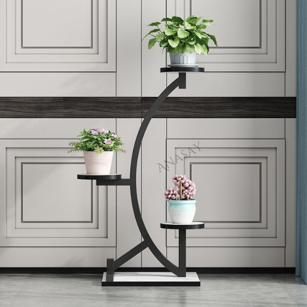Multi Layer Timber Flower Plant Stand Modern Decoration Plant