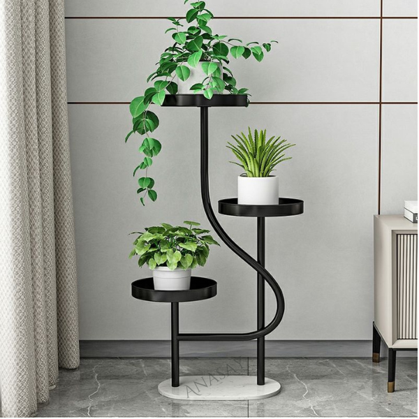Square Metal Plant Stand Modern Decoration Plant