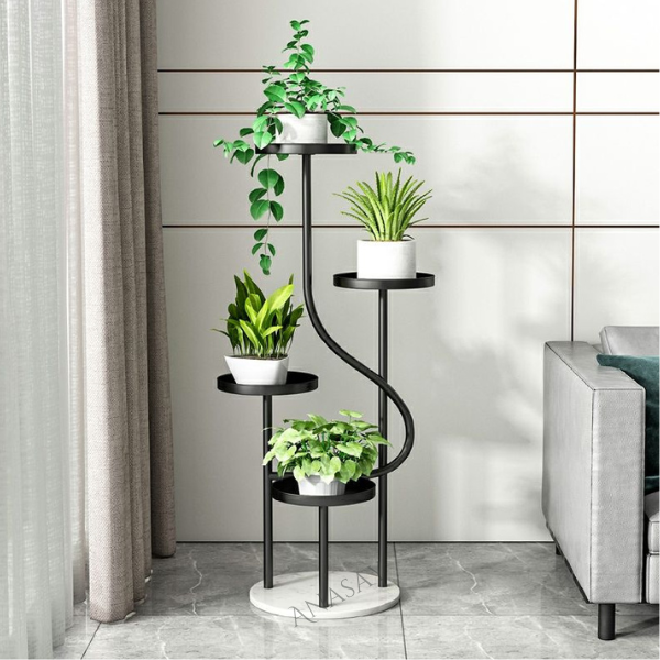 Square Metal Plant Stand Modern Decoration Plant