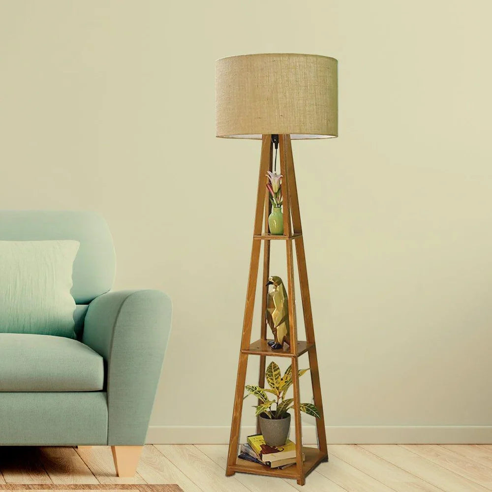 Wooden Classic Floor Lamp for Living Room Home Decoration