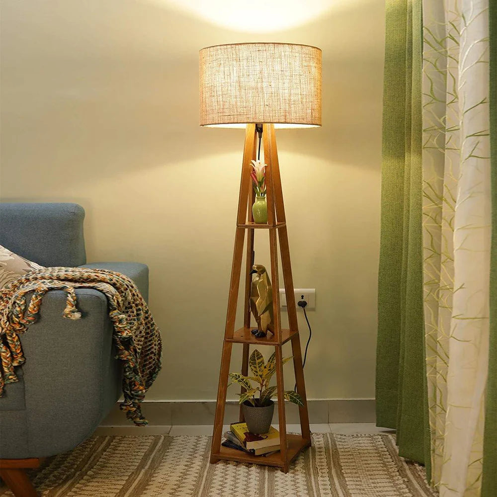 Wooden Classic Floor Lamp for Living Room Home Decoration