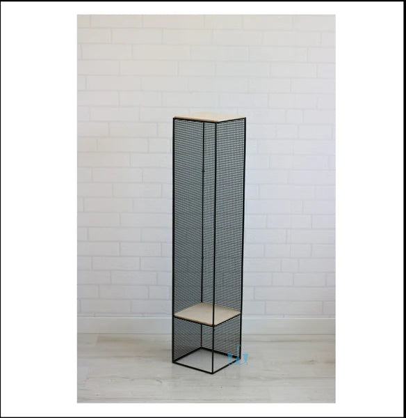 Anasay Lofty Wire Mesh Black Planters