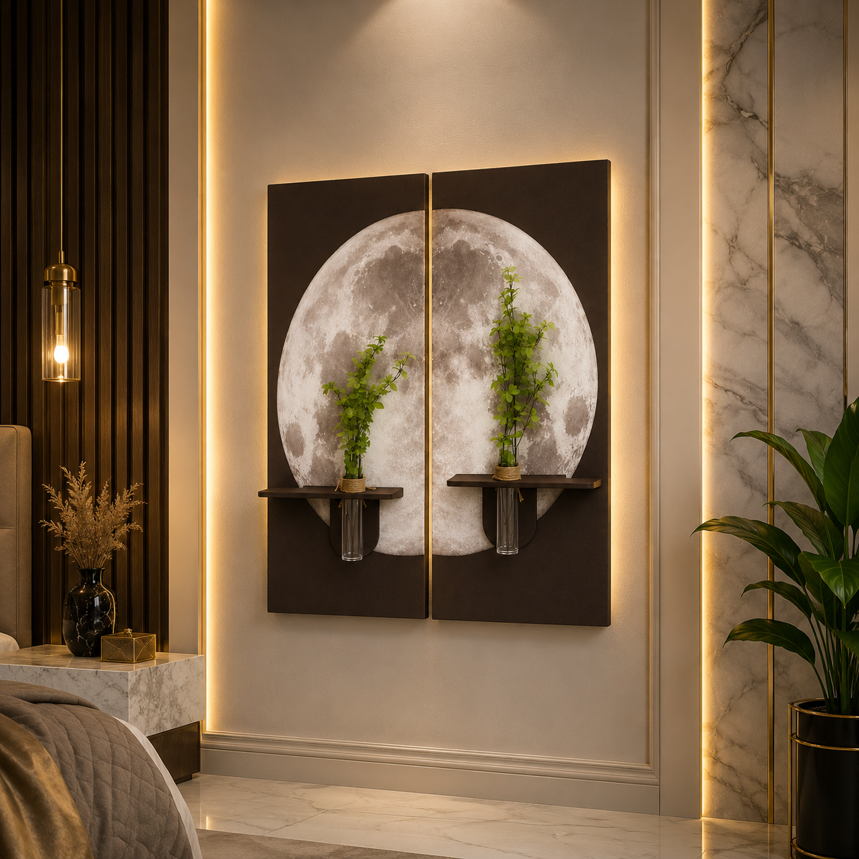 Wooden Wall modern art