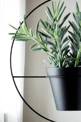 QC Anasay Modern Metal Hanging Planter Set