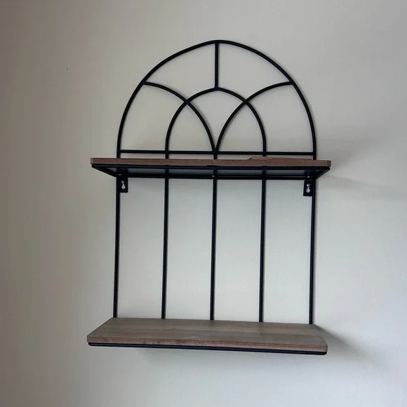 Anasay Tuscan style wall decor with shelves