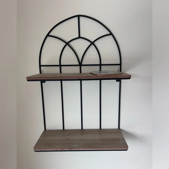 Anasay Tuscan style wall decor with shelves