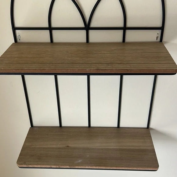 Anasay Tuscan style wall decor with shelves