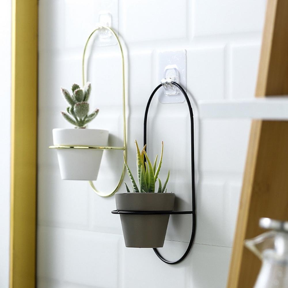 Anasay Hanging Wall Planterwith Metal,Geometric Plant Hanger,