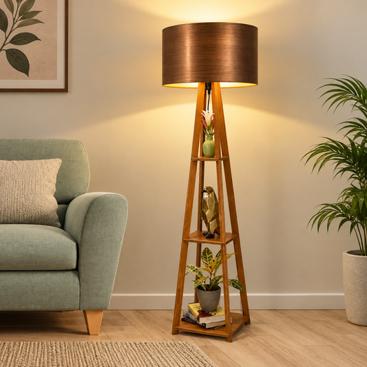 Wooden Classic Floor Lamp for Living Room Home Decoration