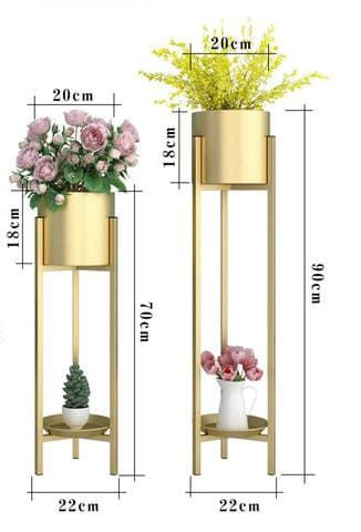 Modern Metal Floor Flower Stands Stand with Planter 2