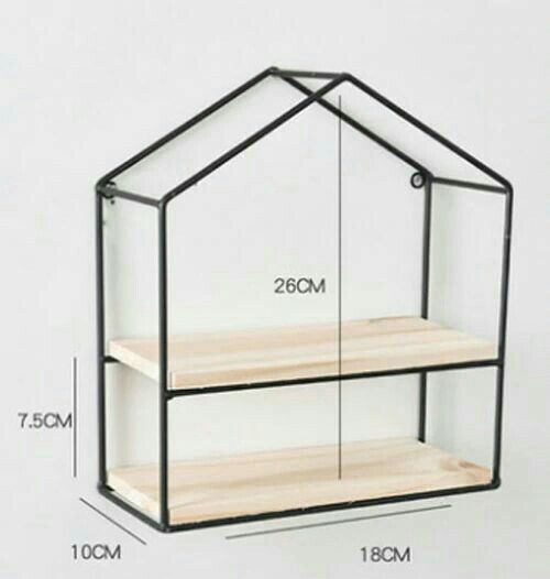 Anasay wooden metal hurt shelf luxury