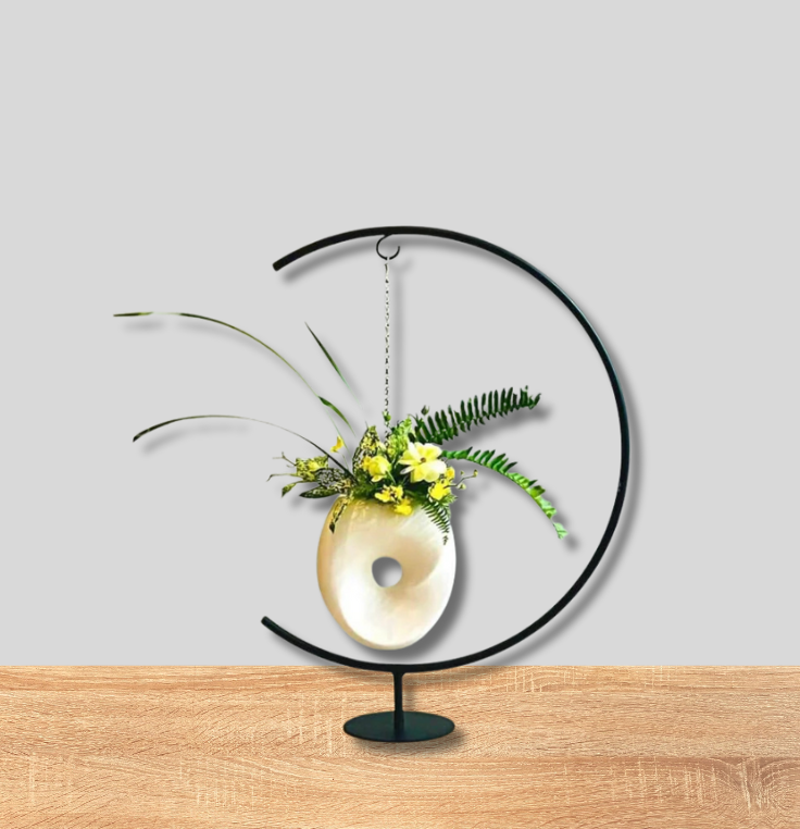 Anasay Elegant Hanging Flower Vase with Stand