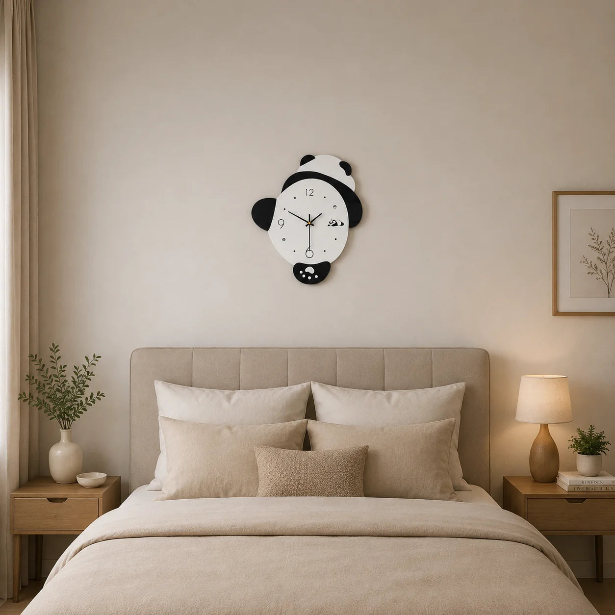 Premium Wall Clock Panda