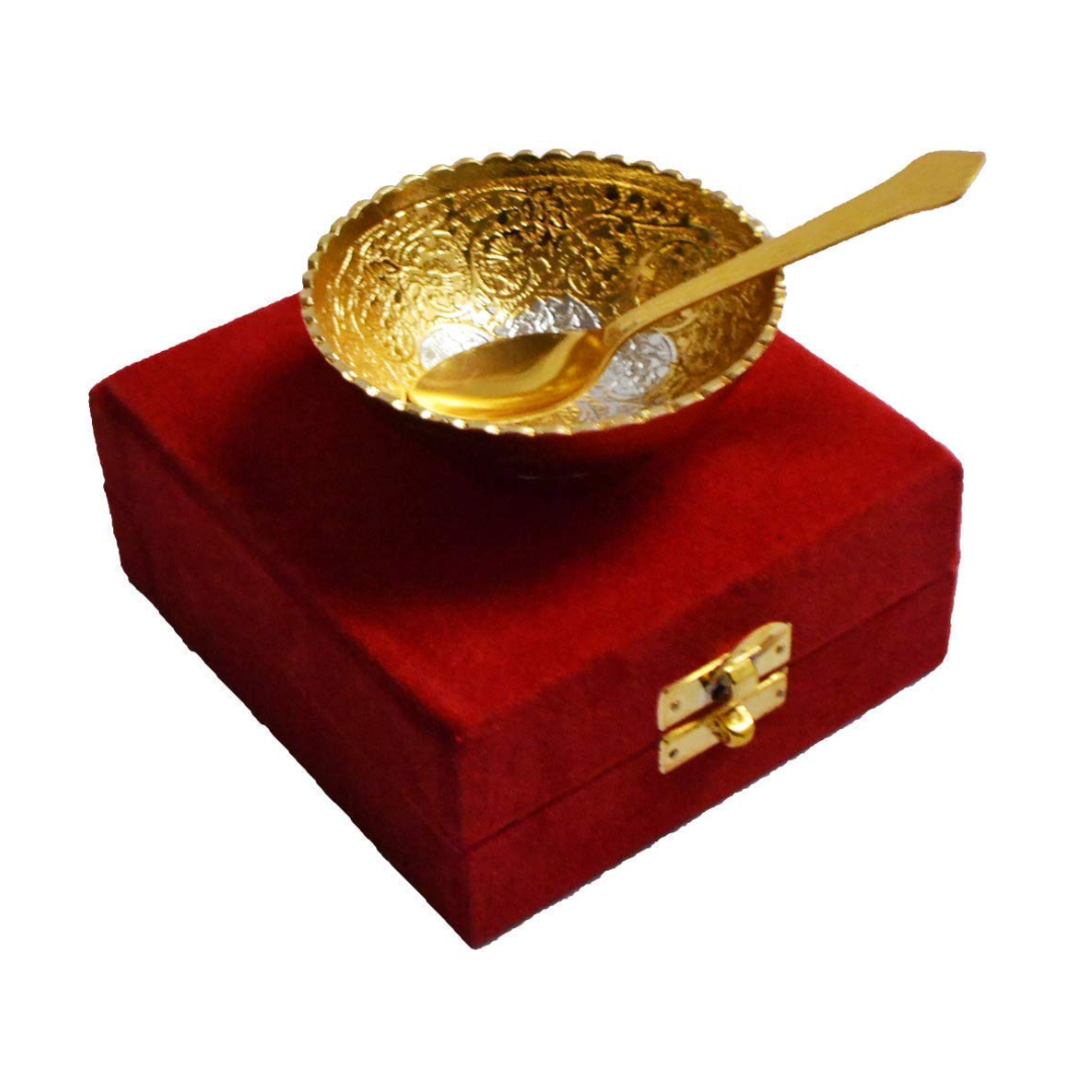 Premium Anasay Crafts King German Silver Bowl Set with Decorative Box