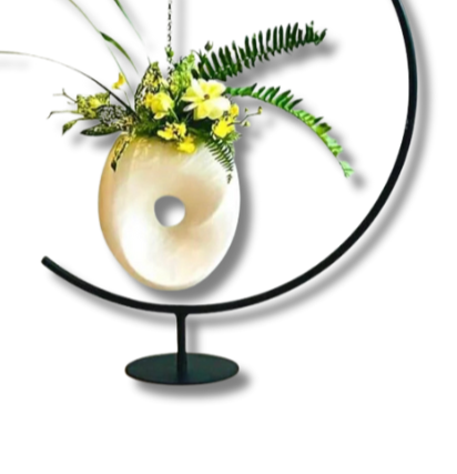 Anasay Elegant Hanging Flower Vase with Stand
