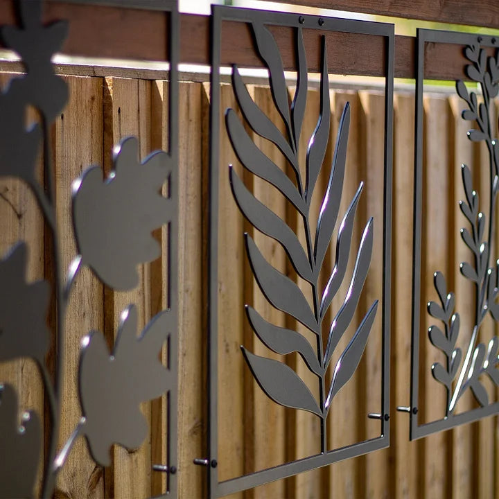 Anasay Metal Leaves Wall Art (Set of 3)