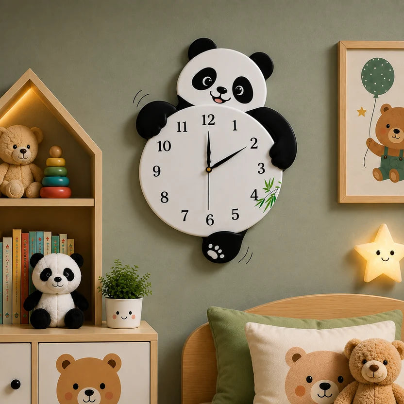 Premium Wall Clock Panda