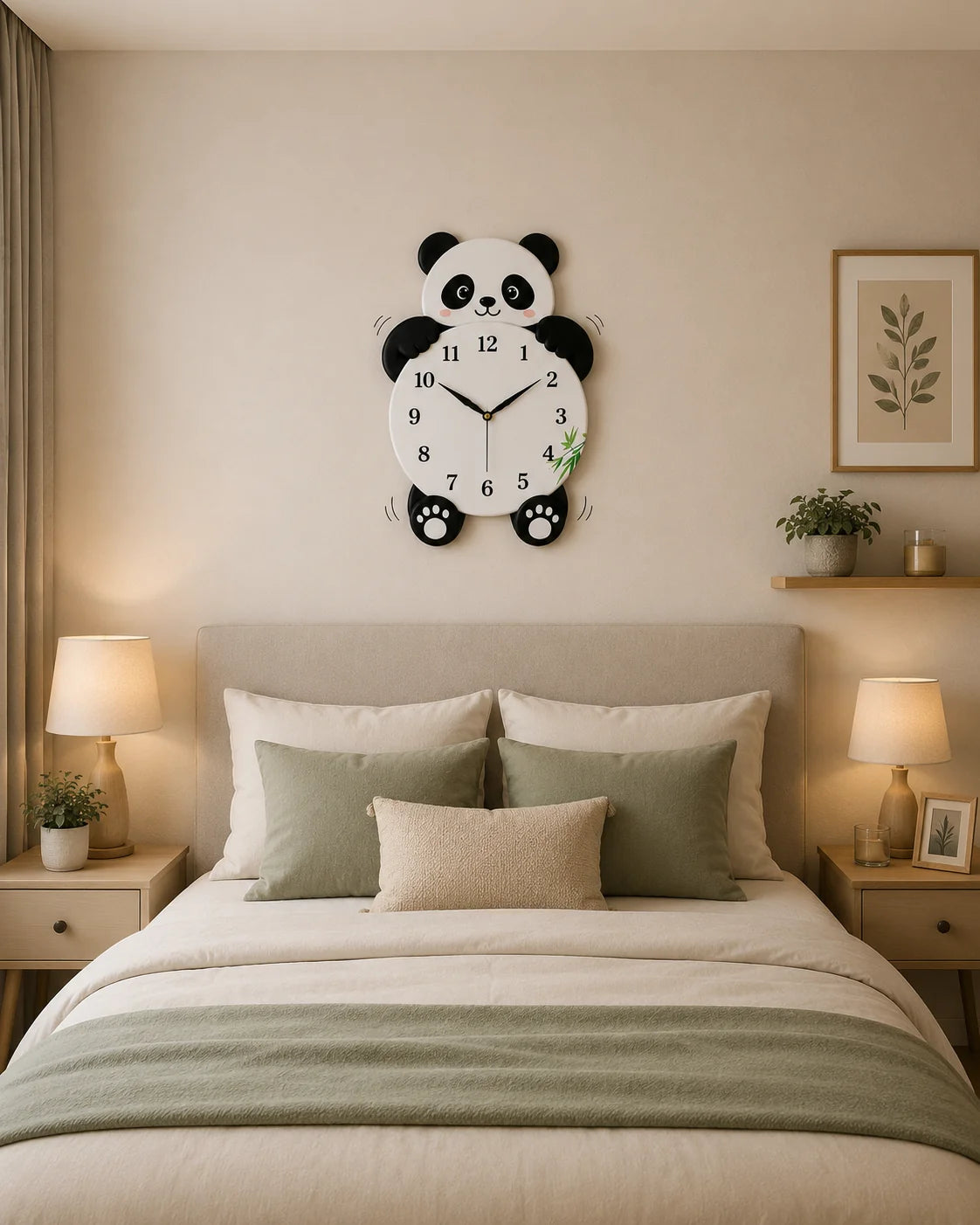 Premium Wall Clock Panda