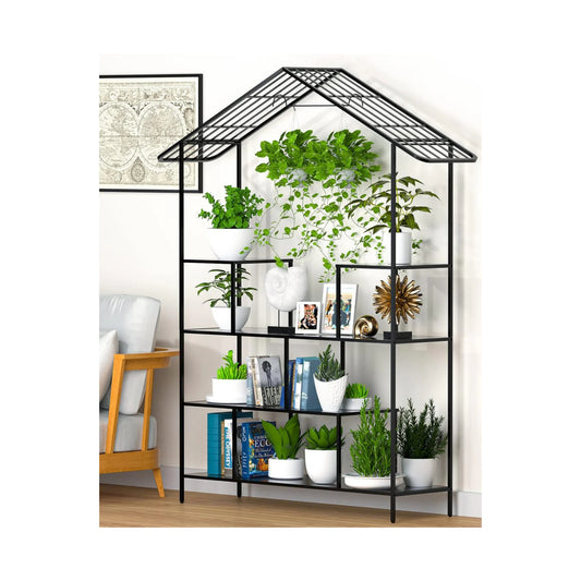 Anasay Metal Plant Stand Indoor Outdoor, Plant Shelf, Spampur 16 Potted Tall Plant Stands for Indoor Plants Multiple, Large Flower Pots Corner Plant Holder, 4 Tiered