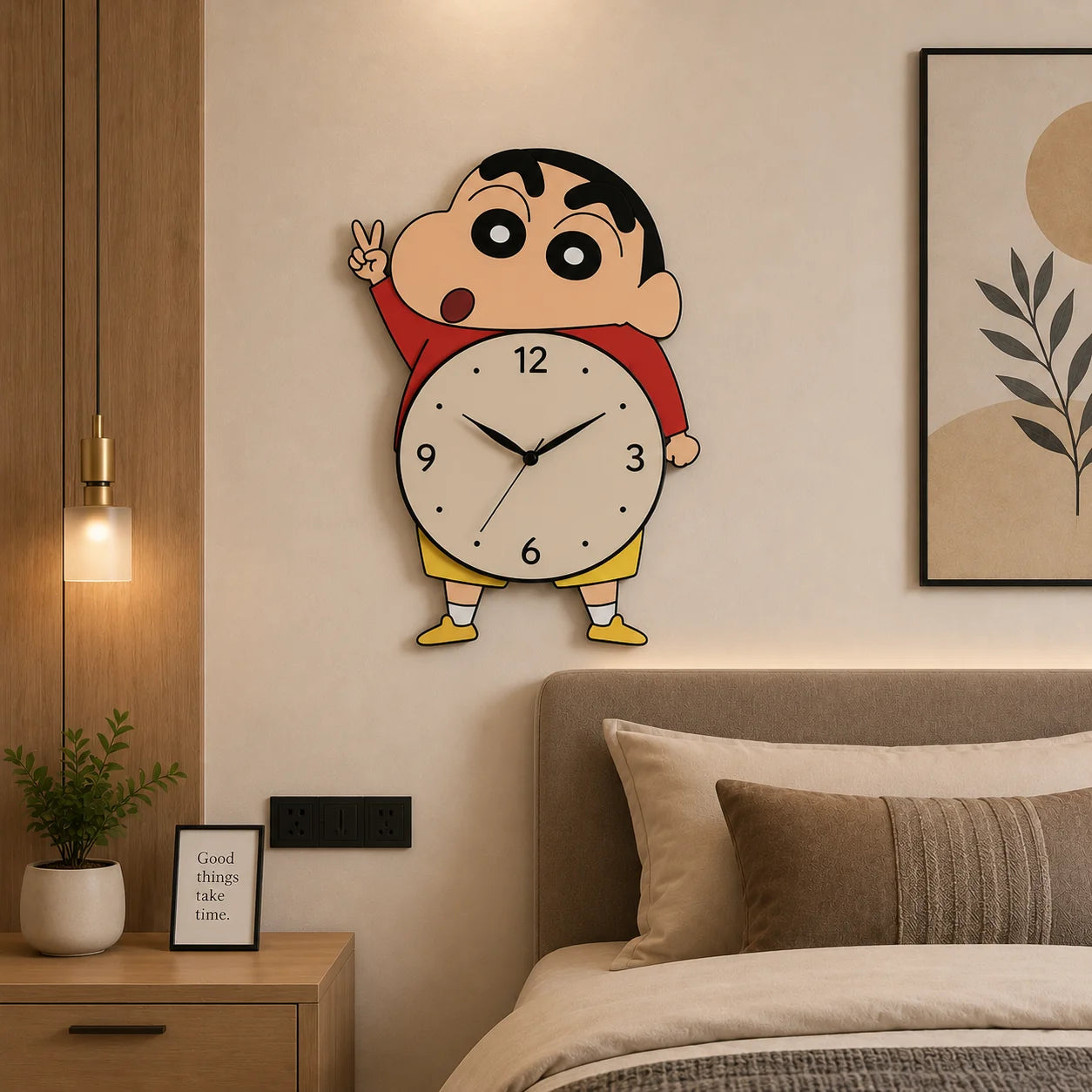 Premium Wall Clock Shinchan