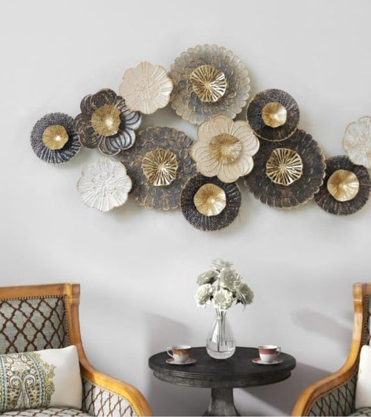 Royal Blossom Luxury Metal Wall Art