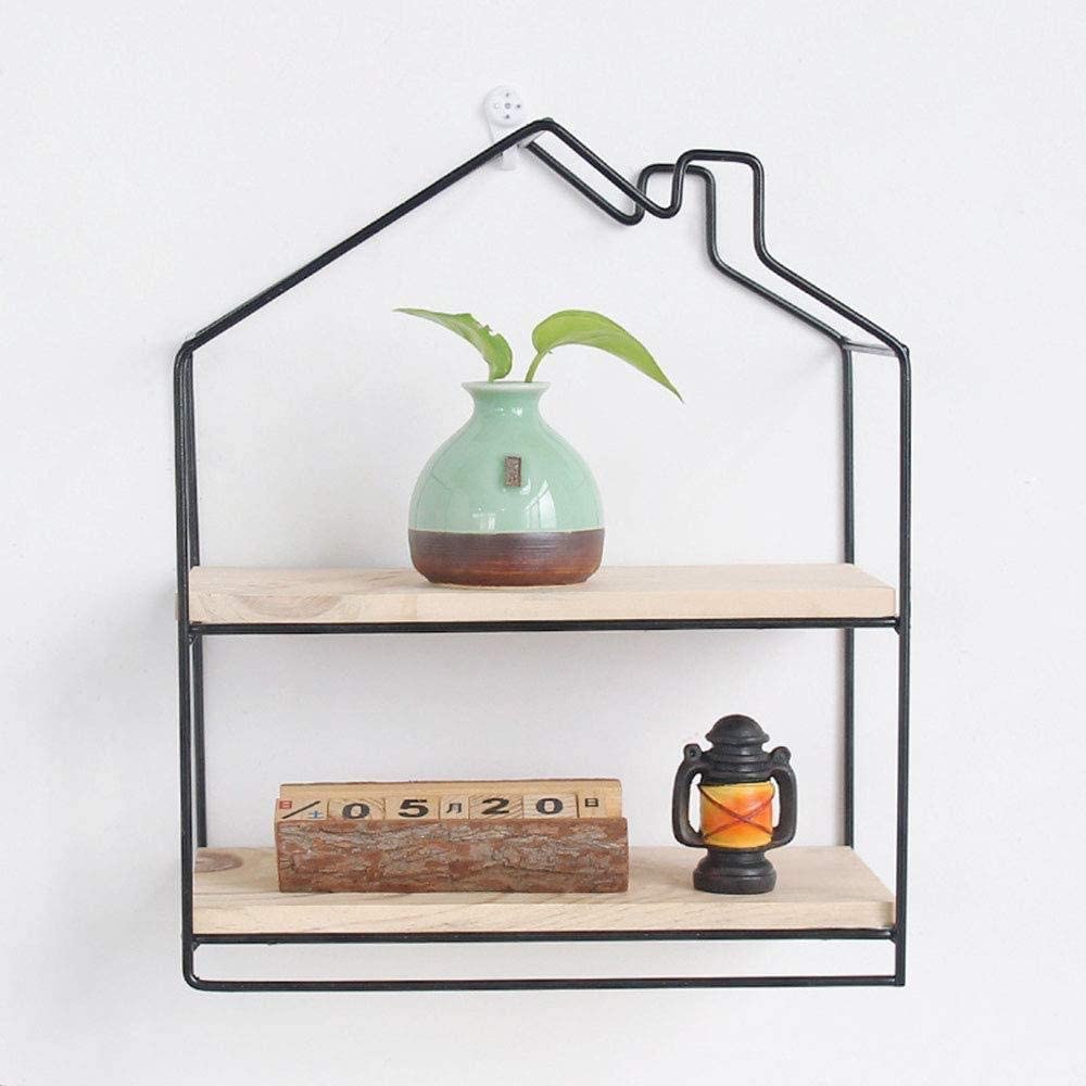 Anasay Wooden Book Storage Shelf Hanging Rustic Wood Floating Shelves Decorative and Modern Walls Mounted, Display Shelf, Bedroom Shelf,