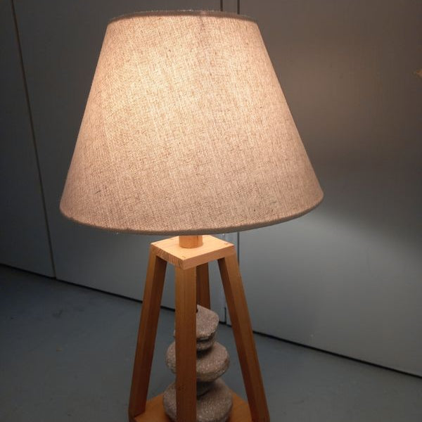 Anasay Handmade Wooden Rustic Wooden Lamp