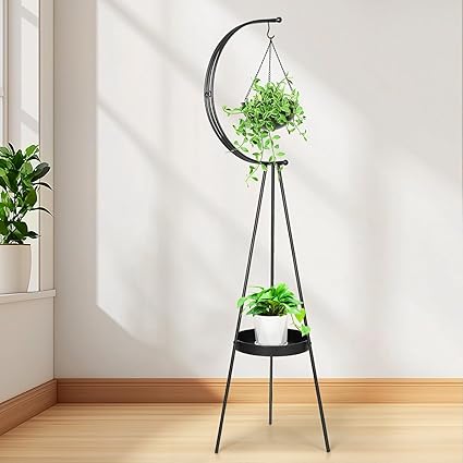 Modern Metal Moon Flower Stands