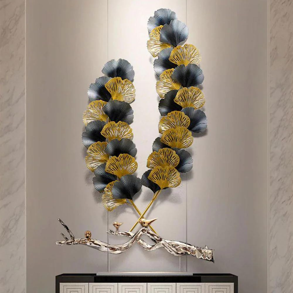 Golden Leaf Harmony Luxury Wall Art