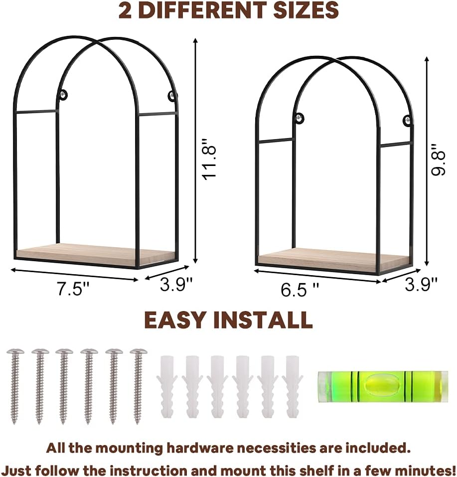 Anasay Lamtor Floating Shelves Wall Decoration Storage Shelf Hanging Plant Shelves