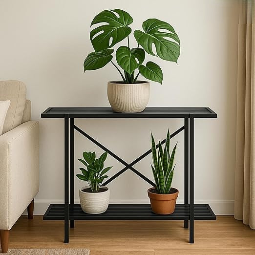 Anasay Plant Stands for Outdoor Balcony, Flower Pot Stand for Indoor Plants