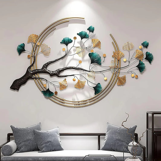 Multicolor Decorative Metal Wall Art Decor Sculpture For Living Room Bedroom Office Hallway Decoration