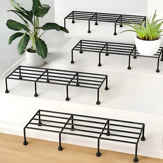 Titan Plant Stands (Set of 4) Plant Stand for Balcony Rust Proof Metal Plant Stand for Living Room