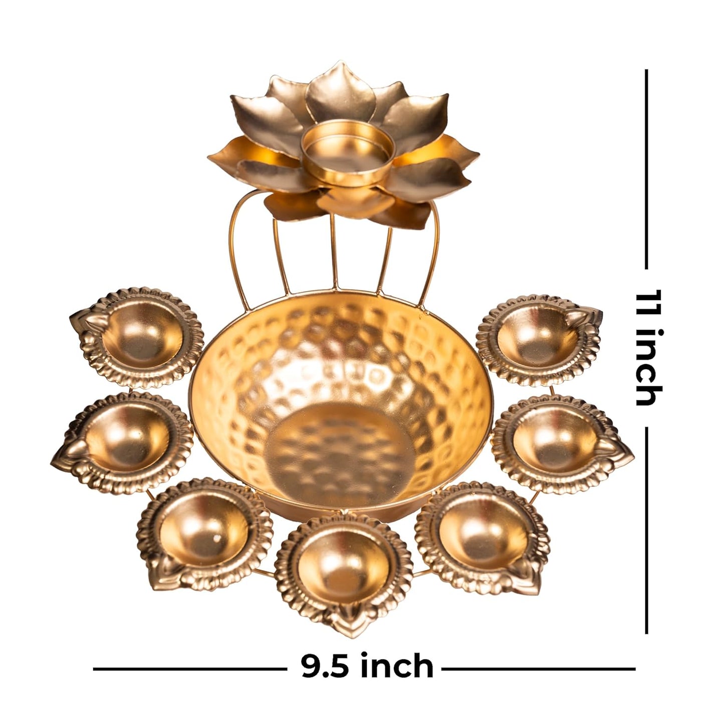 Metal Diya Urli Home,Office Table Decor Diwali Decoration Items for Home