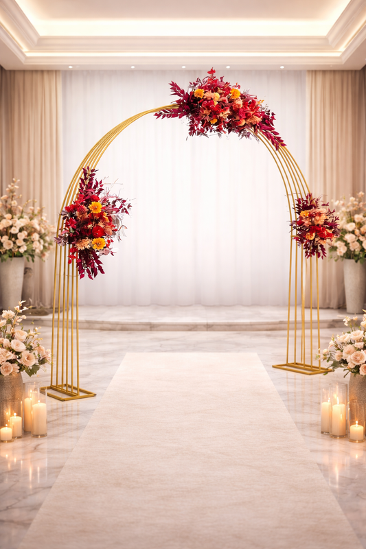 Anasay Wedding Arch Gate Metal Stand, 6 ft  set of