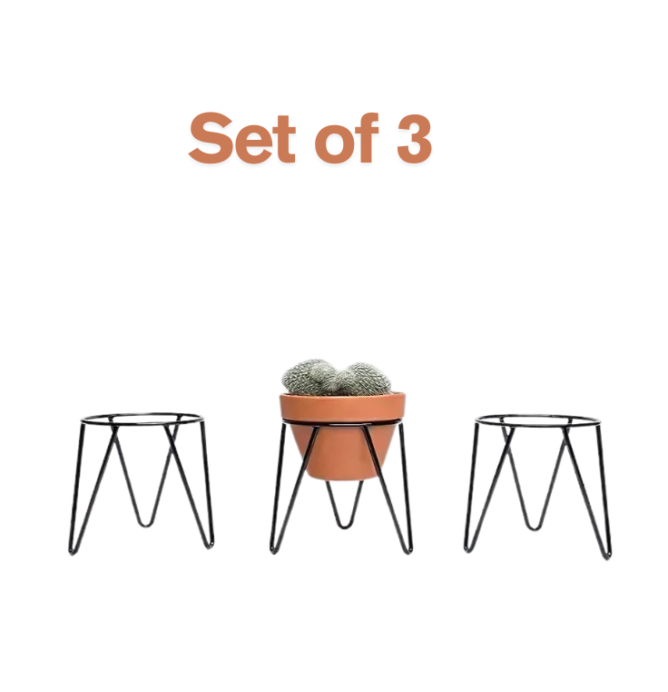 Anasay Plant Stand Without pots Hairpin Set of 3