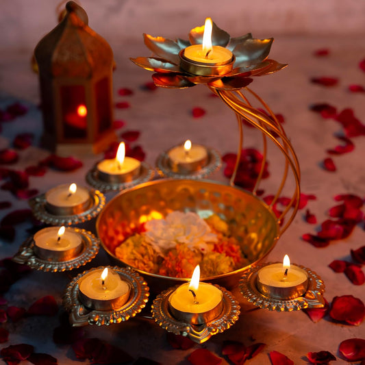 Metal Diya Urli Home,Office Table Decor Diwali Decoration Items for Home