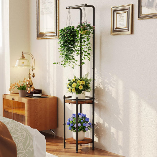 Anasay Plant Stands Plant Stand for Balcony Rust Proof Metal Plant Stand for Living Room