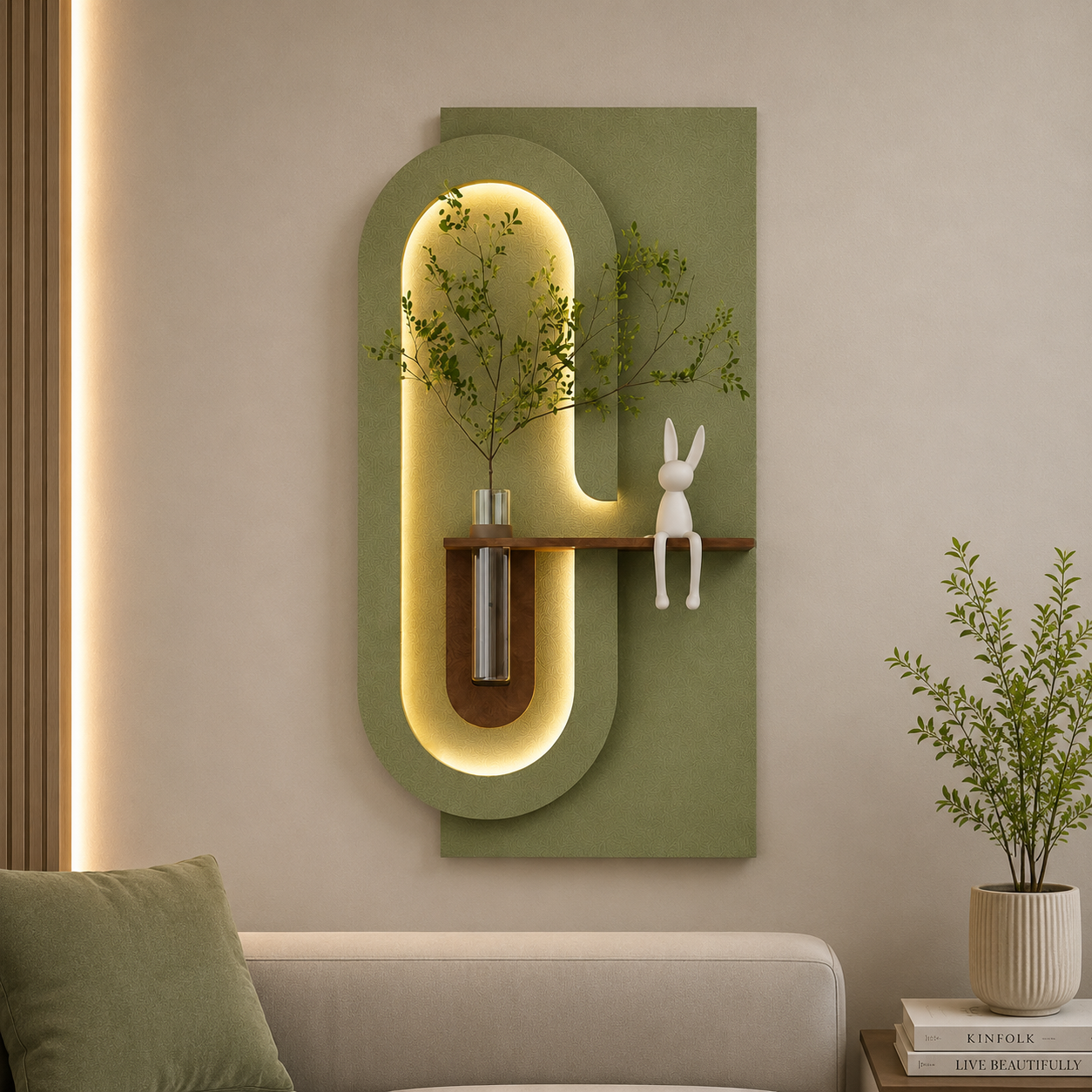 Wooden Wall modern art