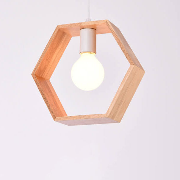 Anasay Wooden Ceiling Lamp for Dining Hall Wooden Hanging Lamp