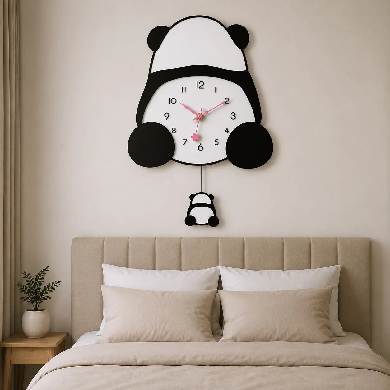 Premium Wall Clock Panda