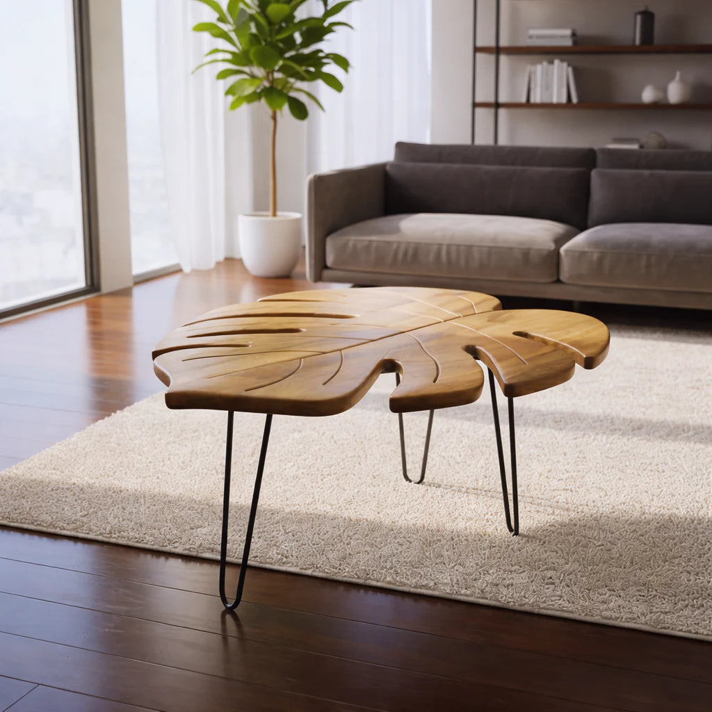 Anasay Modern Metal Leg side Table